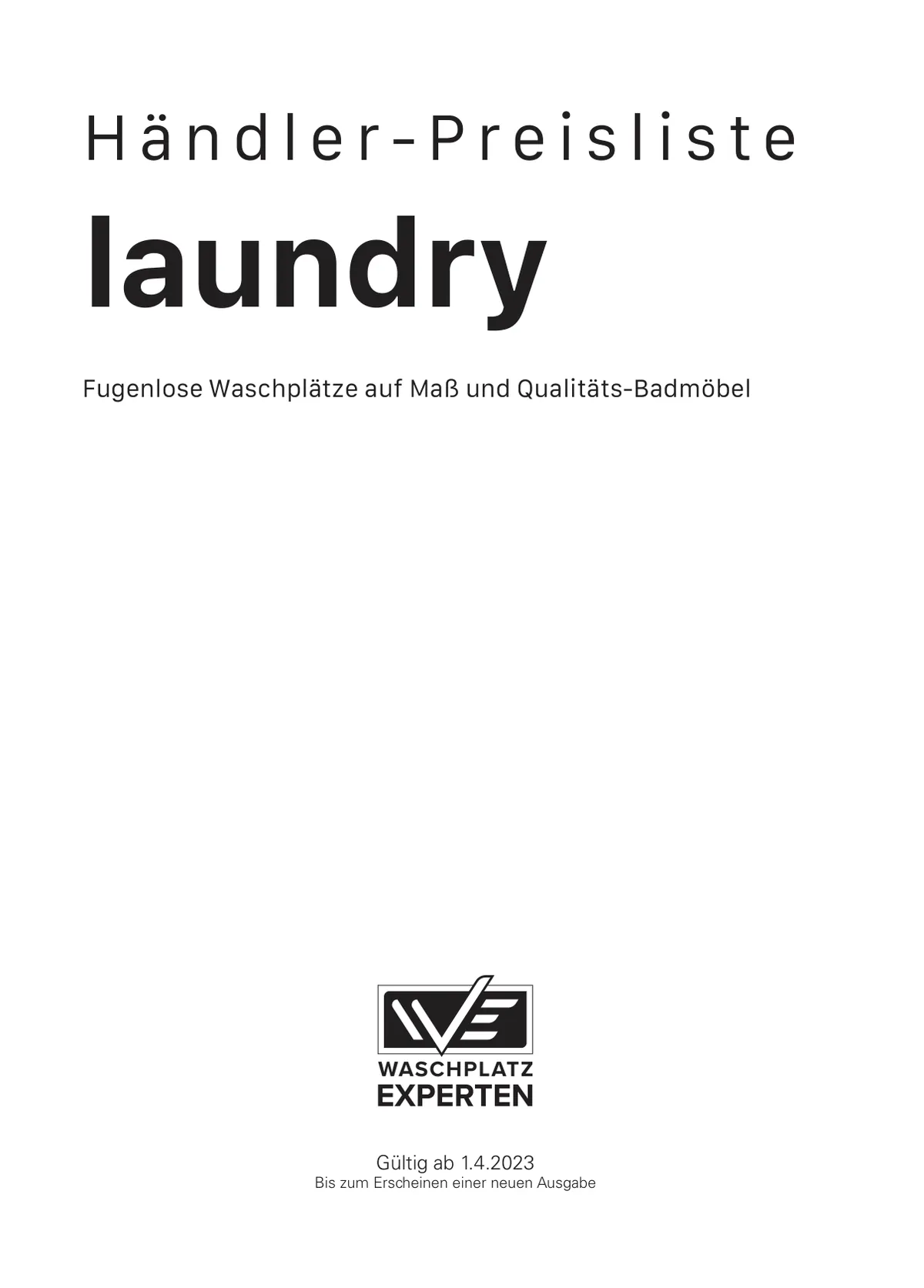 Laundry — Preisliste