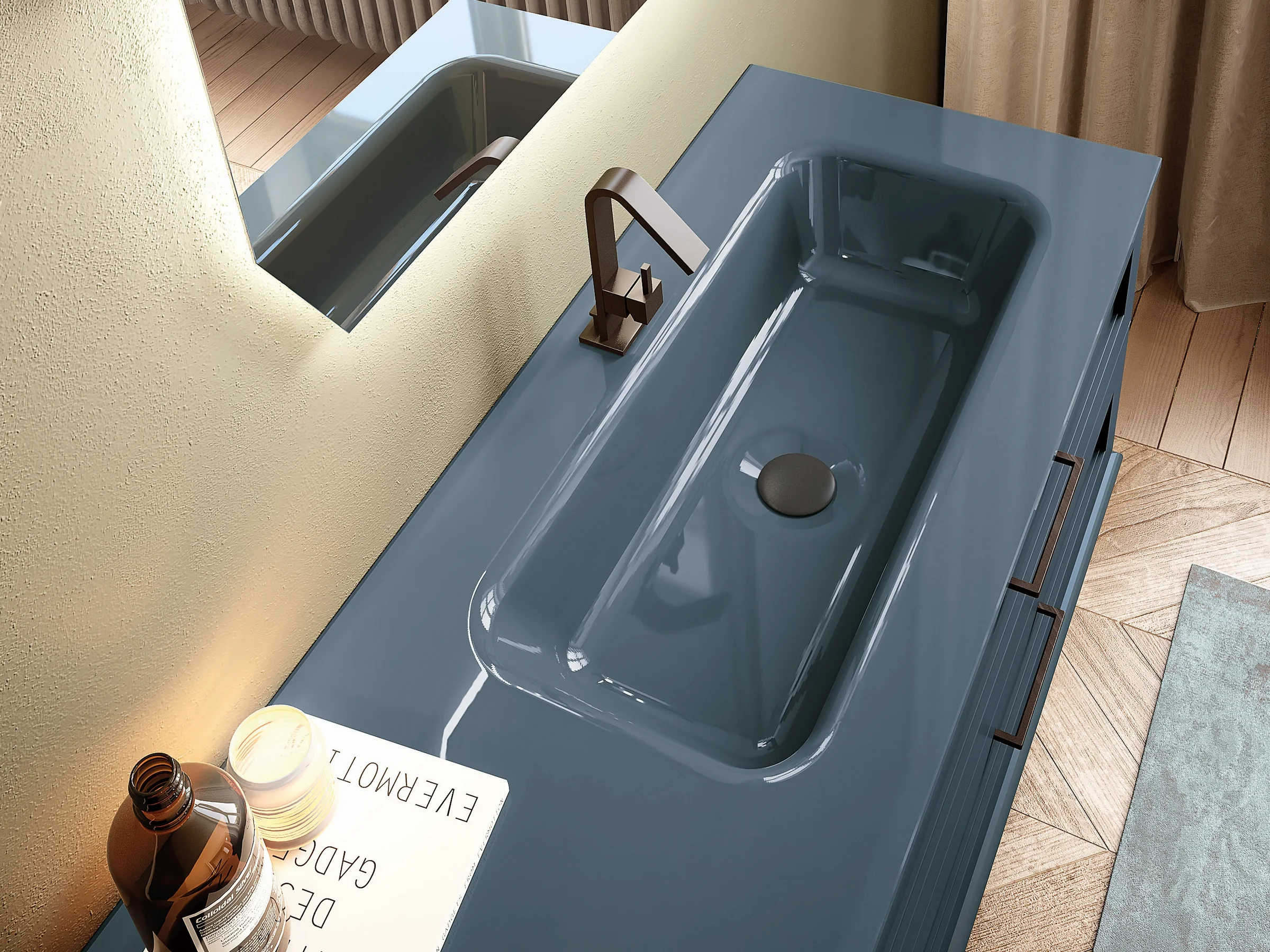 Waschtisch-Materialien