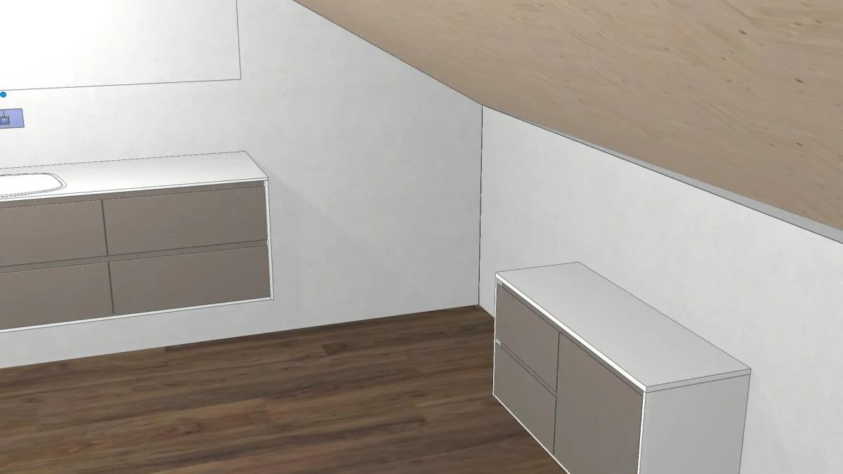 OCRITECH Waschplatz - Waschtisch mit Unterschrank