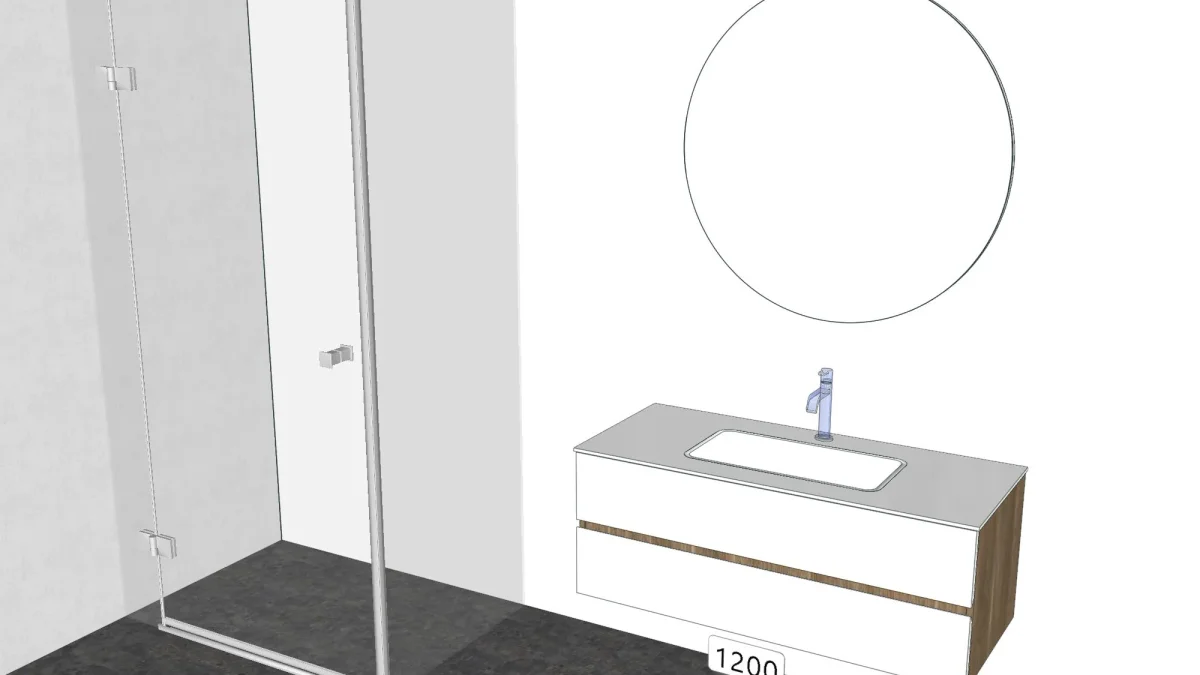 3D-Planung: Ferienwohnung mit modernem UP&DOWN in Würzburg