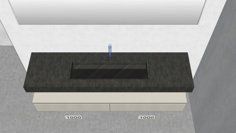 Waschtisch aus HPL in Dekor H011 mit Becken VEGA HPV5