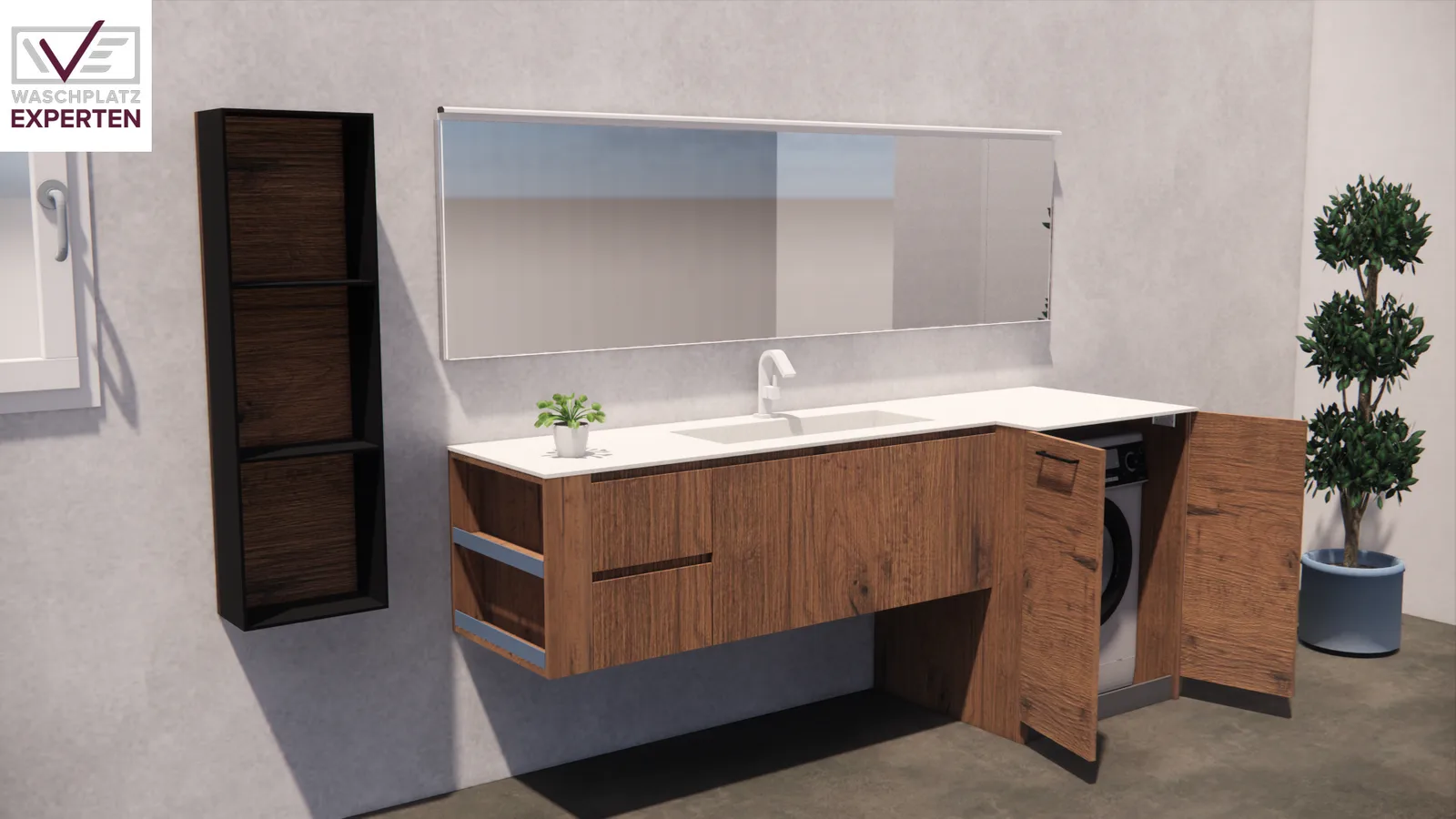 Waschbecken auf Waschmaschine: So geht es