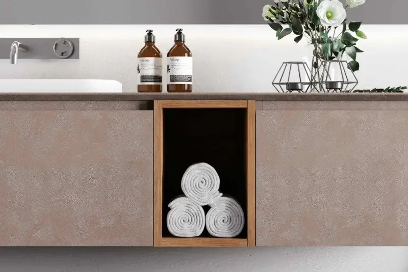 Waschtisch für Mietwohnung, Serie YOUNG in schlichtem Design