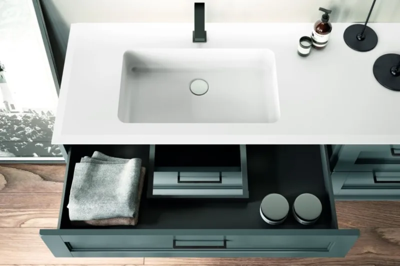Hochwertiger Waschtisch nach Bad-Sanierung