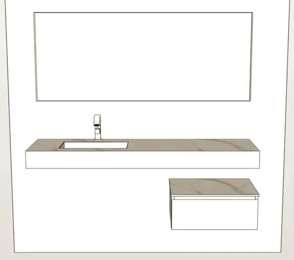 Freih&auml;ngender Waschtisch