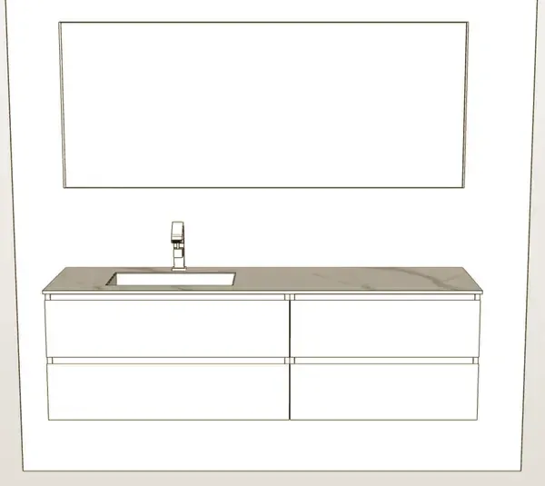 Fugenloser M&ouml;belwaschtisch