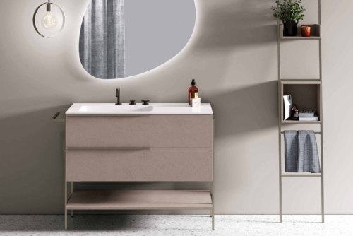 Elegante und formschöne Waschplatzlösung im STRUCTURA-Design