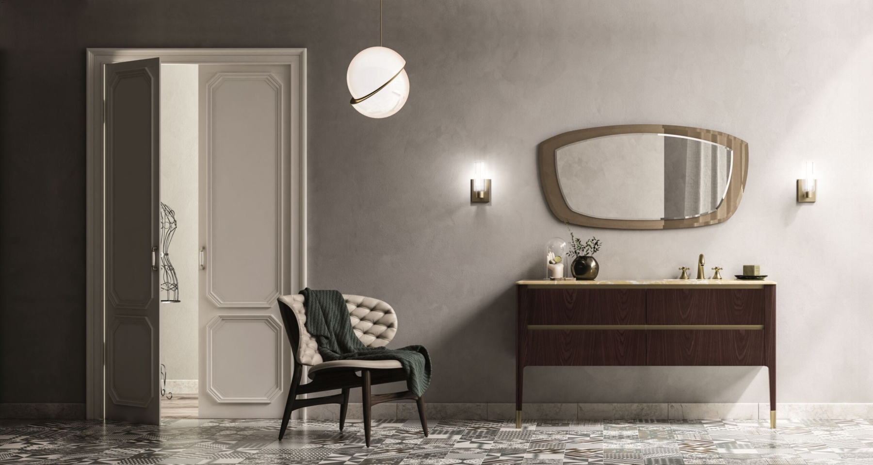 Design-Waschtisch mit stilvollen Füßen: Eleganz in jedem Detail – Bild 2