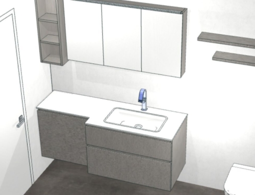 Kunden-Badplanung: Waschplatz für Kunden aus Sachsenheim