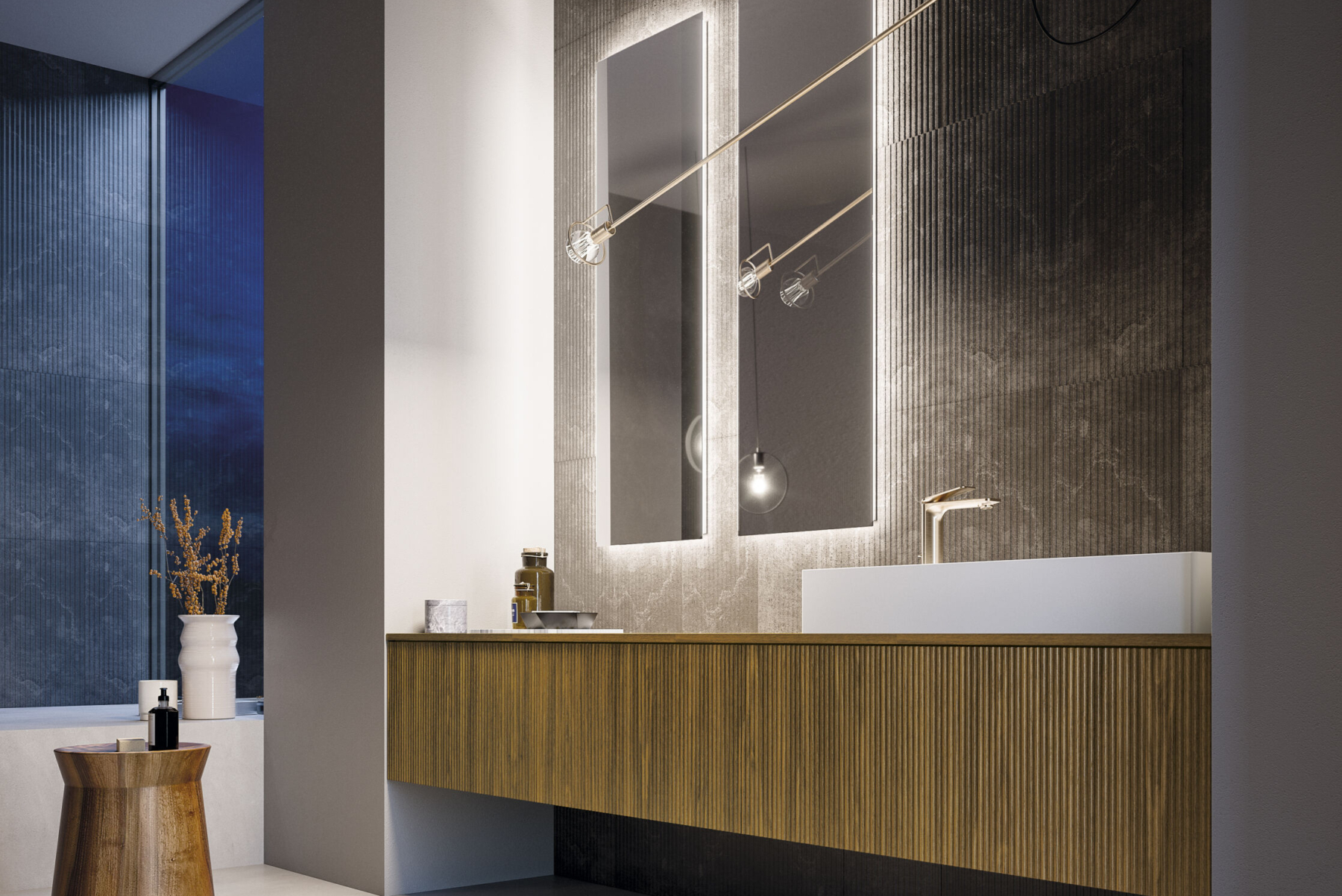 Edler Waschtisch für edle Badezimmer | Bourbon Oak Eleganz