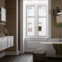 Waschtisch in Betonoptik mit fugenlos integriertem Becken – Bild 2