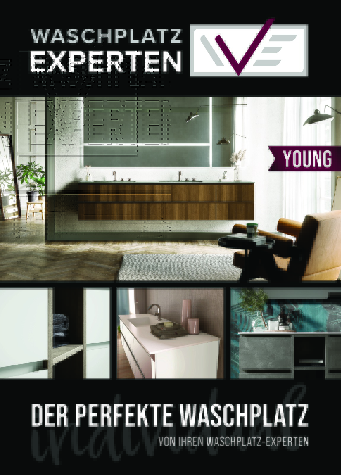Badmöbel modern - Young, das moderne Badmöbel mit integrierten Griffleisten