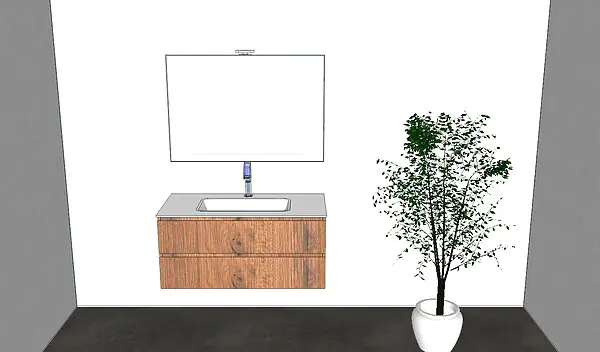 Waschtisch mit Unterschrank 105 cm Waschtisch mit Unterschrank 105 cm