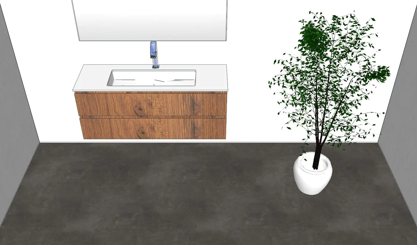 Waschtisch mit Unterschrank 120 cm – Tiefe 40 cm Waschtisch mit Unterschrank 120 cm - Tiefe 40 cm - Waschtisch mit geringer Tiefe