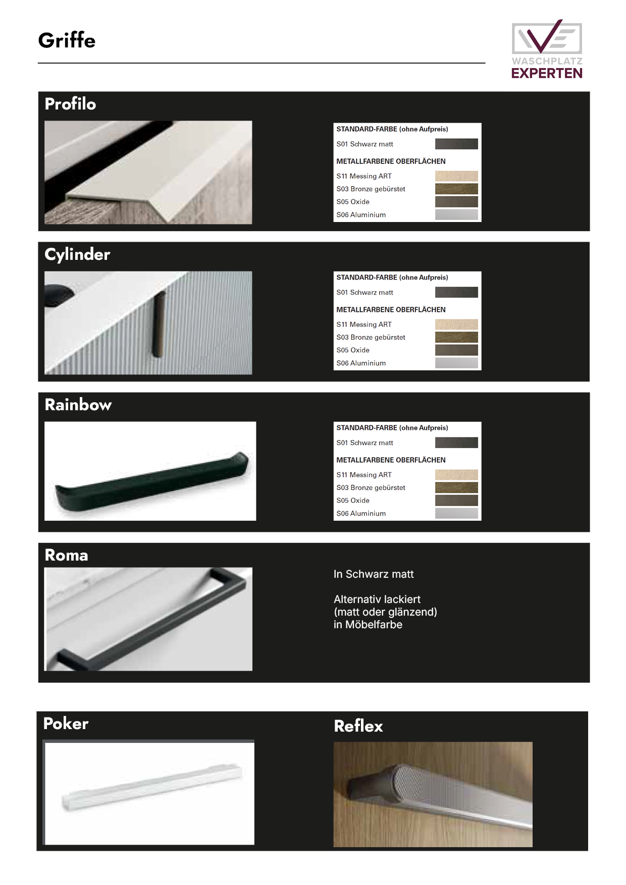 Griffe 2025- Waschplatz-Experten Qualitäts-Badmöbel und Waschtische - auch auf Maß. - 11